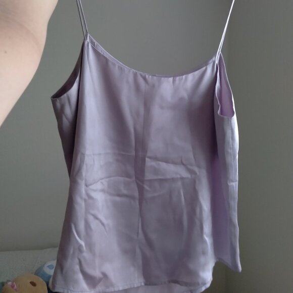 Reformation Gigi Silk Cami Top in Lilac Size Medium - Picture 3 of 6
